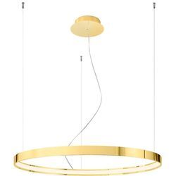 SOLLUX LIGHTING Kronleuchter "RIO", gold (golden), H: 150cm, Lampen, Verteiltes Licht, Pendelleuchte