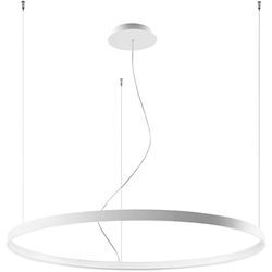 SOLLUX LIGHTING Kronleuchter "RIO", weiß, H: 150cm, Lampen, Slush -Einstellung, Pendelleuchte