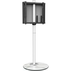 Fitueyes - tv Ständer Weiss tv Bodenständer Höhenverstellbar Drehbar tv Standfuß Fernsehständer mit Luxuriösen Design für 32 bis 60 Zoll bis zu 40kg