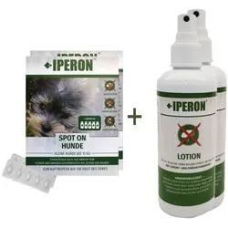 IPERON® 10 x 5 x 1 ml SPOT-ON kleiner Hund & 10 x 200 ml Lotion im Set