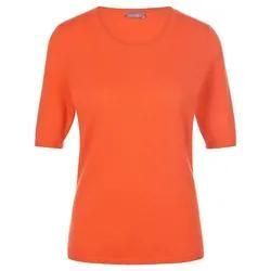 Rundhals-Pullover aus Schurwolle und Kaschmir include orange, 46