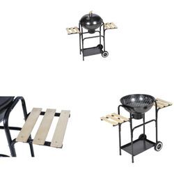 Vidaxl - Kugelgrill Nevada Holzkohle-Grill - Grills - Barbecue - Home & Living - Schwarz