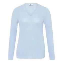 V-Pullover Anna Aura blau, 52