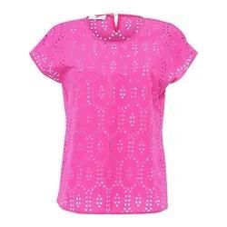 Bluse Rundhals-Ausschnitt Peter Hahn pink, 36