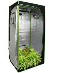 Growzelt Zuchtzelt Gewächshaus Growbox Zuchtzelt Pflanzenzelt Indoor Growroom 80x80x180CM - Hengda