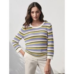 Rundhals-Pullover 3/4-Arm mayfair by Peter Hahn mehrfarbig