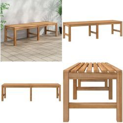 Gartenbank 150 cm Massivholz Teak - Bank - Bänke - Home & Living - Braun