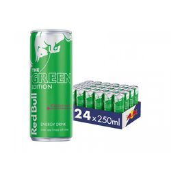 Red Bull 24x Energy Drinks, 250 ml, Green Edition (Kaktusgeschmack) 2643-237568