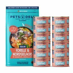 Fancy Filet Topping Lachs Probierpaket für Hunde - 2840g - 2840g