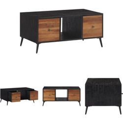 The Living Store Couchtisch 90x50x41 cm Recyceltes Massivholz Teak - Couchtische