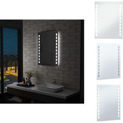 Vidaxl - Spiegel - Living Badezimmer-Wandspiegel mit LEDs 60x80 cm - Silber