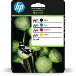 HP 924 4er-Pack CMYK Original Druckerpatrone Schwarz, Cyan, Magenta, Gelb