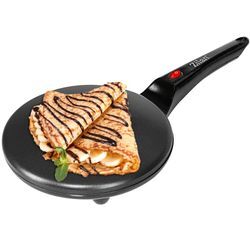 Zilan Crêpes Maker 20cm Antihaftbeschichtung Cool-Touch-Griff 800W