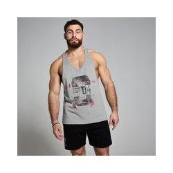 MP Herren Origin Stringer-Top mit Grafik Hellgrau - XS