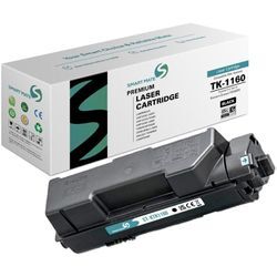 SmartMate wiederaufbereiteter Laser Toner Patrone für Kyocera 1T02RY0NL0 (TK-1160) Schwarz