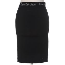 Calvin Klein Jeans Damen Rock, schwarz, Gr. 34