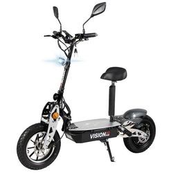 eFlux E-Scooter Vision X2 Elektro Roller mit Straßenzulassung klappbar, 1500,00 W, 45 km/h, (1 tlg), Scooter - bis 50 km Reichweite - Lithium-Ionen Akku - Sitz, schwarz