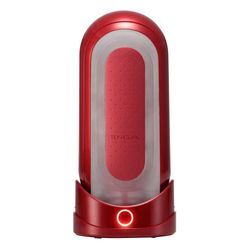 Masturbator plus Heizstab "Flip 0 (Zero) Red Warmer Package"