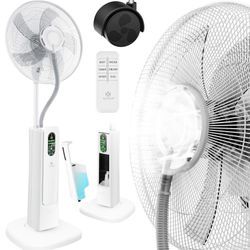 KESSER® Stand-Ventilator Frosty mit Wasser Ultraschall-Sprühnebel Wasserkühlung , inkl. Fernbedienung Timer-Funktion , Luftbefeuchter Leise , Nebelfunktion , Raumbefeuchter , Standventilator