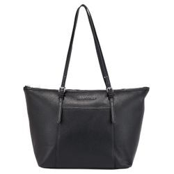 Shopper JOOP JEANS "diurno Shopper lhz", Damen, Gr. B/H/T: 32cm x 29cm x 17cm, schwarz, Polyurethan (PU), Taschen