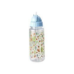 RICE Kinder Trinkflasche Happy Forest, 500 ml Ø 6 cm, H:21 cm, blau