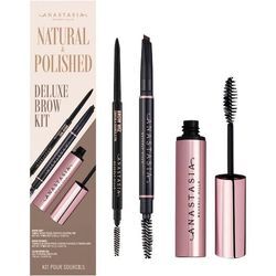 Anastasia Beverly Hills Augen Augenbrauenfarbe Natural & Polished Deluxe Brow Kit Medium Brown (Brow Wiz 0,085 g + Brow Definer 0,2 g + Clear Brow Gel 7,85 ml) 1 Stk.