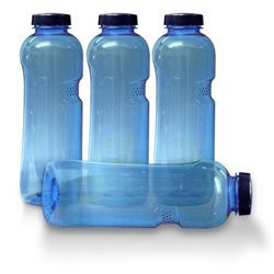 Wasserstelle 4xTrinkflasche 1Ltr., frei von Weichmachern und Bisphenol A