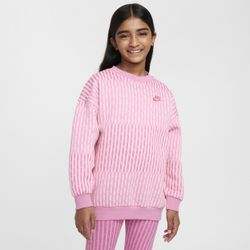 Nike Sportswear Club Fleece extragroßes Sweatshirt für ältere Kinder (Mädchen) - Pink