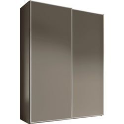 Schwebetürenschrank STAUD "Sinfonie Plus, edles Design in hochwertiger Qualität, Made Germany" Schränke Gr. B/H/T: 188cm x 222cm x 68cm, Premium, 2 St., braun (mocca) Mit vier verschiedenen Ausstattungsvarianten