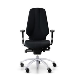 Ergonomischer Bürostuhl RH Logic 400 Komfort, Stoff Black (Select SC60999), Nackenstütze Nein, Armstütze Ja, Fußkreuz Silber