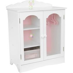 Puppenschrank Holz Puppenzubehör Babypuppen Spielzeug Olivias World TD-0210A - Weiß