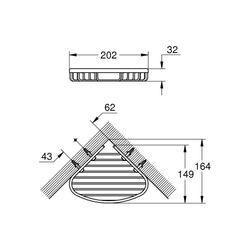 Grohe Bau Cosmopolitan Ablagekorb chrom 40664001 40664001