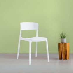 Toscohome Weißer Stuhl aus Polypropylen in modernem Design - Diaspro