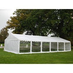 Dancover Partyzelt Festzelt Exclusive 6x12m PVC, Weiß, Panorama