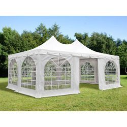 Dancover Partyzelt Festzelt Pagoda PRO 4x6m, PVC