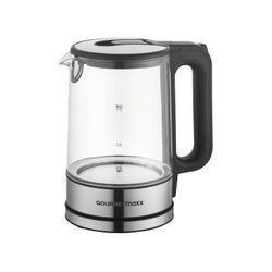 GOURMETmaxx Glas-Wasserkocher, 1,7 l, kabellos, LED