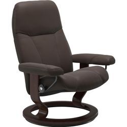 Relaxsessel STRESSLESS "Consul", braun (braun batick), B:76cm H:100cm T:71cm, Leder BATICK: BATICK ist ein leicht korrigiertes, durchgefärbtes und genarbtes Möbelleder, bei dem die meisten Unebenheiten und Spuren in der Regel entfernt wurden., Leder PALOMA: PALOMA ist ein durchgefärbtes Semianilin-Möbelleder mit natürlicher Narbung., ROHLEDER Stoff Q2 FARON: Ein fester zuverlässiger Bouclu00e9 mit