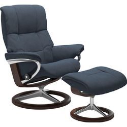 Relaxsessel STRESSLESS "Mayfair", blau (blau dinamica), B:83cm H:102cm T:73cm, Leder BATICK: BATICK ist ein leicht korrigiertes, durchgefärbtes und genarbtes Möbelleder, bei dem die meisten Unebenheiten und Spuren in der Regel entfernt wurden., Leder PALOMA: PALOMA ist ein durchgefärbtes Semianilin-Möbelleder mit natürlicher Narbung., ROHLEDER Stoff Q2 FARON: Ein fester zuverlässiger Bouclu00e9 mi