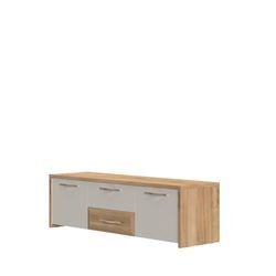 TV-Board HOME AFFAIRE "Gala", beige (beige, pacific walnuss decor), B:161cm H:48cm T:46cm, Spanplatte, MDF, Sideboards, UV lackiert, kratzfest, hochglänzend