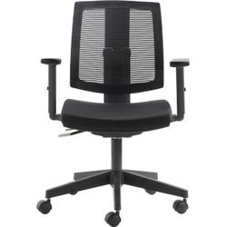 Drehstuhl MAYER SITZMÖBEL "2232", schwarz (schwarz, schwarz), B:70cm H:88cm T:64cm, Stühle, Bürodrehstuhl, besonders für Frauen geeignet