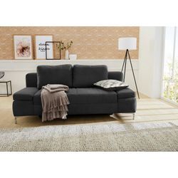 Schlafsofa JOCKENHÖFER GRUPPE "Jano", schwarz, B:202cm T:103cm, Sofas, klassisches Schlafsofa mit individuell, verstellbaren Armlehnen