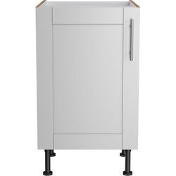 Spülenschrank OPTIFIT "Ahus", grau (hellgrau matt, wildeiche nachbildung), B:50cm H:87cm T:58,4cm, Schränke, Breite 50 cm