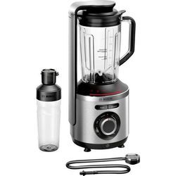 BOSCH Standmixer "VitaPower Serie 8 MMBV621M" Zerkleinerer Automatik-Funktion, Vakuum-funktion, Eis-Crusher, To-Go-Flasche silberfarben (silberfarben/schwarz)