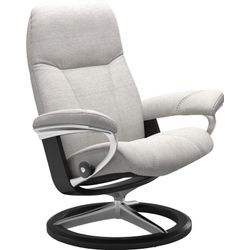 Relaxsessel STRESSLESS "Consul", grau (light grau jasmine), B:78cm H:97cm T:70cm, Leder BATICK: BATICK ist ein leicht korrigiertes, durchgefärbtes und genarbtes Möbelleder, bei dem die meisten Unebenheiten und Spuren in der Regel entfernt wurden., Leder PALOMA: PALOMA ist ein durchgefärbtes Semianilin-Möbelleder mit natürlicher Narbung., ROHLEDER Stoff Q2 FARON: Ein fester zuverlässiger Bouclu00e9