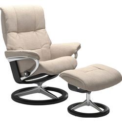 Relaxsessel STRESSLESS "Mayfair", beige (light beige q2 faron), B:83cm H:102cm T:73cm, Leder BATICK: BATICK ist ein leicht korrigiertes, durchgefärbtes und genarbtes Möbelleder, bei dem die meisten Unebenheiten und Spuren in der Regel entfernt wurden., Leder PALOMA: PALOMA ist ein durchgefärbtes Semianilin-Möbelleder mit natürlicher Narbung., ROHLEDER Stoff Q2 FARON: Ein fester zuverlässiger Boucl