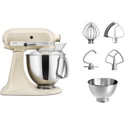 KITCHENAID Küchenmaschine "Küchenmaschine 5KSM175PSEAC ALMOND CREAM", beige (creme), B:24cm H:36cm T:37cm, Küchenmaschinen, mit Zubehör im Wert von ca. 112,-€ UVP