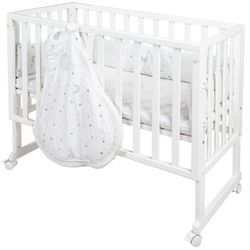 Stubenbett ROBA "safe asleep 3-in-1 Sternenzauber", Baby, Gr. Liegefläche B/L: 45cm x 90cm, kein Härtegrad, weiß, MDF, Babybetten