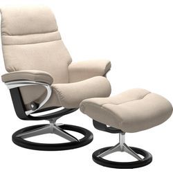 Relaxsessel STRESSLESS "Sunrise", beige (beige jasmine), B:79cm H:103cm T:73cm, Leder BATICK: BATICK ist ein leicht korrigiertes, durchgefärbtes und genarbtes Möbelleder, bei dem die meisten Unebenheiten und Spuren in der Regel entfernt wurden., Leder PALOMA: PALOMA ist ein durchgefärbtes Semianilin-Möbelleder mit natürlicher Narbung., ROHLEDER Stoff Q2 FARON: Ein fester zuverlässiger Bouclu00e9 m