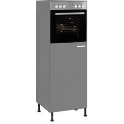 Backofen/Kühlumbauschrank OPTIFIT "Parma", grau (basaltgrau), B:60cm H:176,6cm T:58,4cm, Holzwerkstoff, Schränke, Breite 60 cm