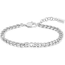 Armband BOSS "KASSY FOR HER, 1580592, 1580593", silber (edelstahlfarben), Armbänder, Damen, Edelstahl, Edelstahl